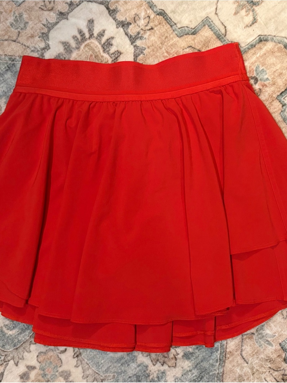 lululemon athletica Red Layered Skater Skirt